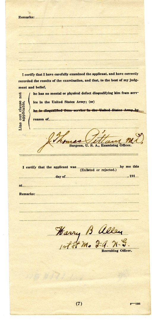 Report of Physical Examination of Harry S. Truman