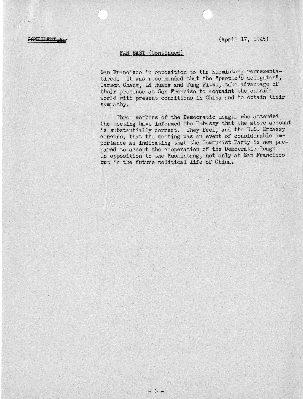 Brief of Telegrams of the Department of State Prepared by Division of Naval Intelligence
