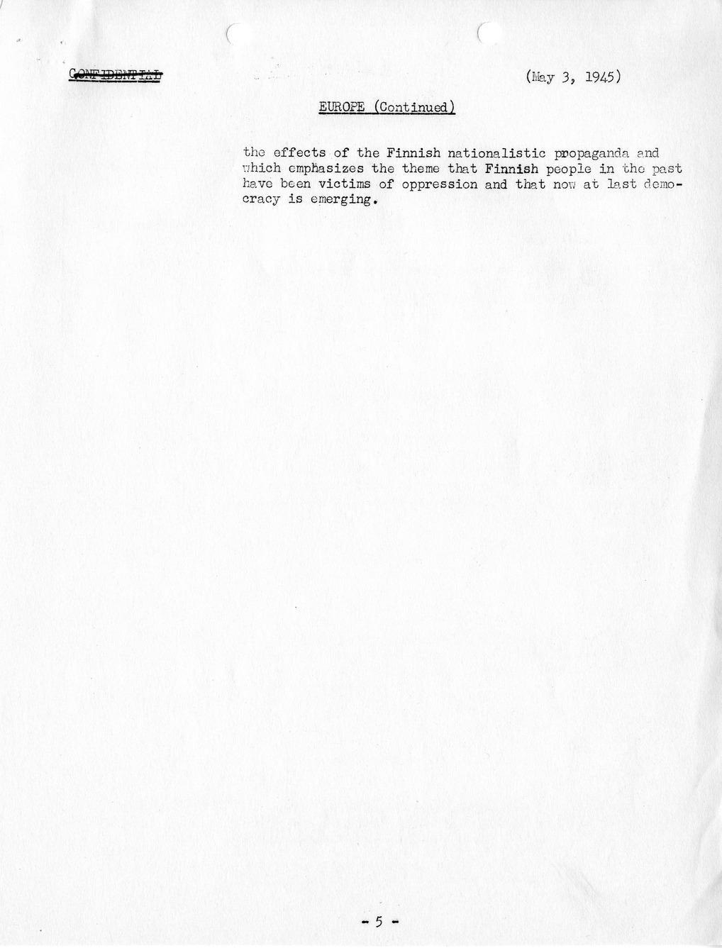 Brief of Telegrams of the Department of State Prepared by Division of Naval Intelligence