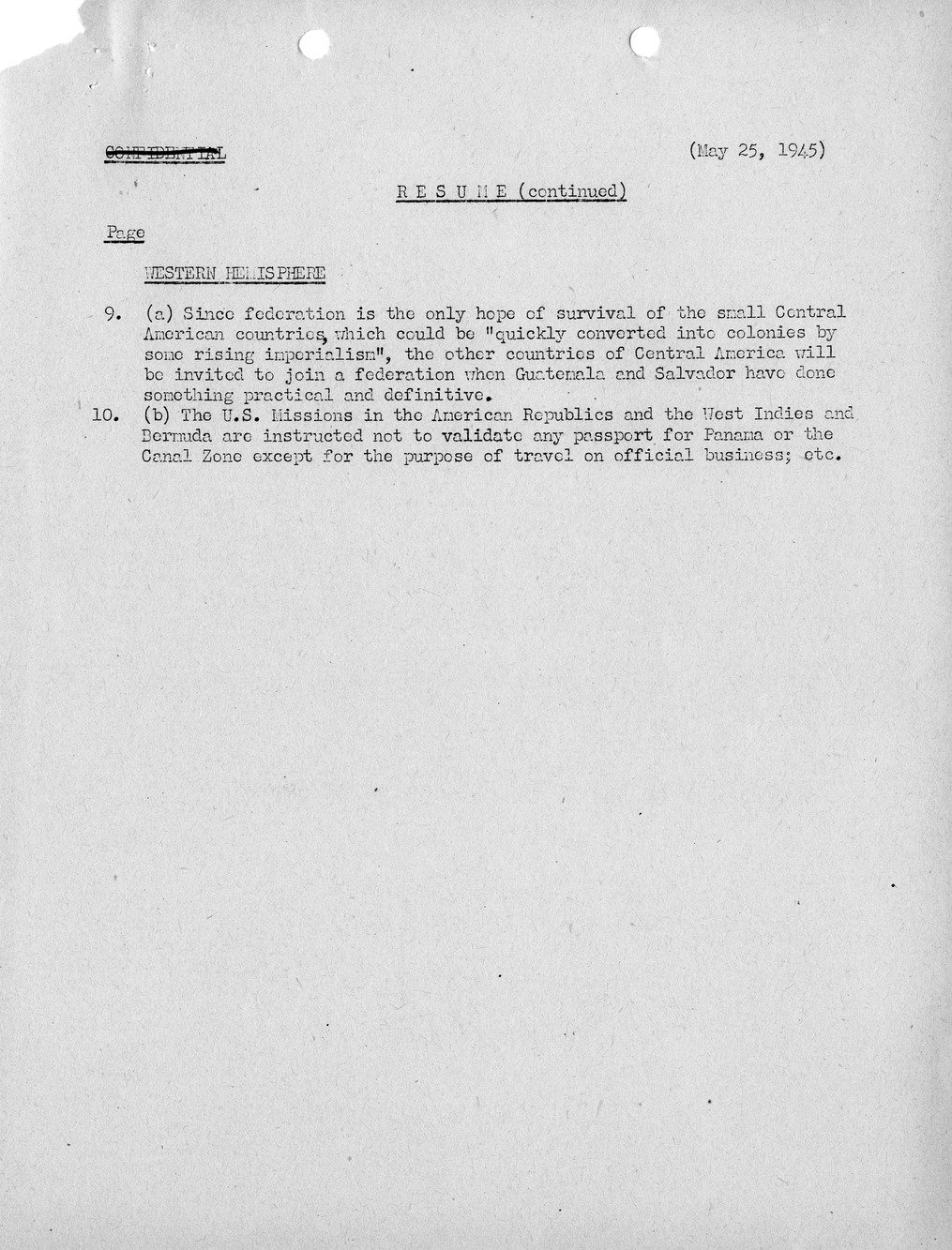 Brief of Telegrams of the Department of State Prepared by Division of Naval Intelligence