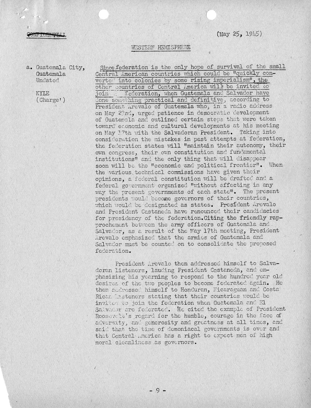 Brief of Telegrams of the Department of State Prepared by Division of Naval Intelligence
