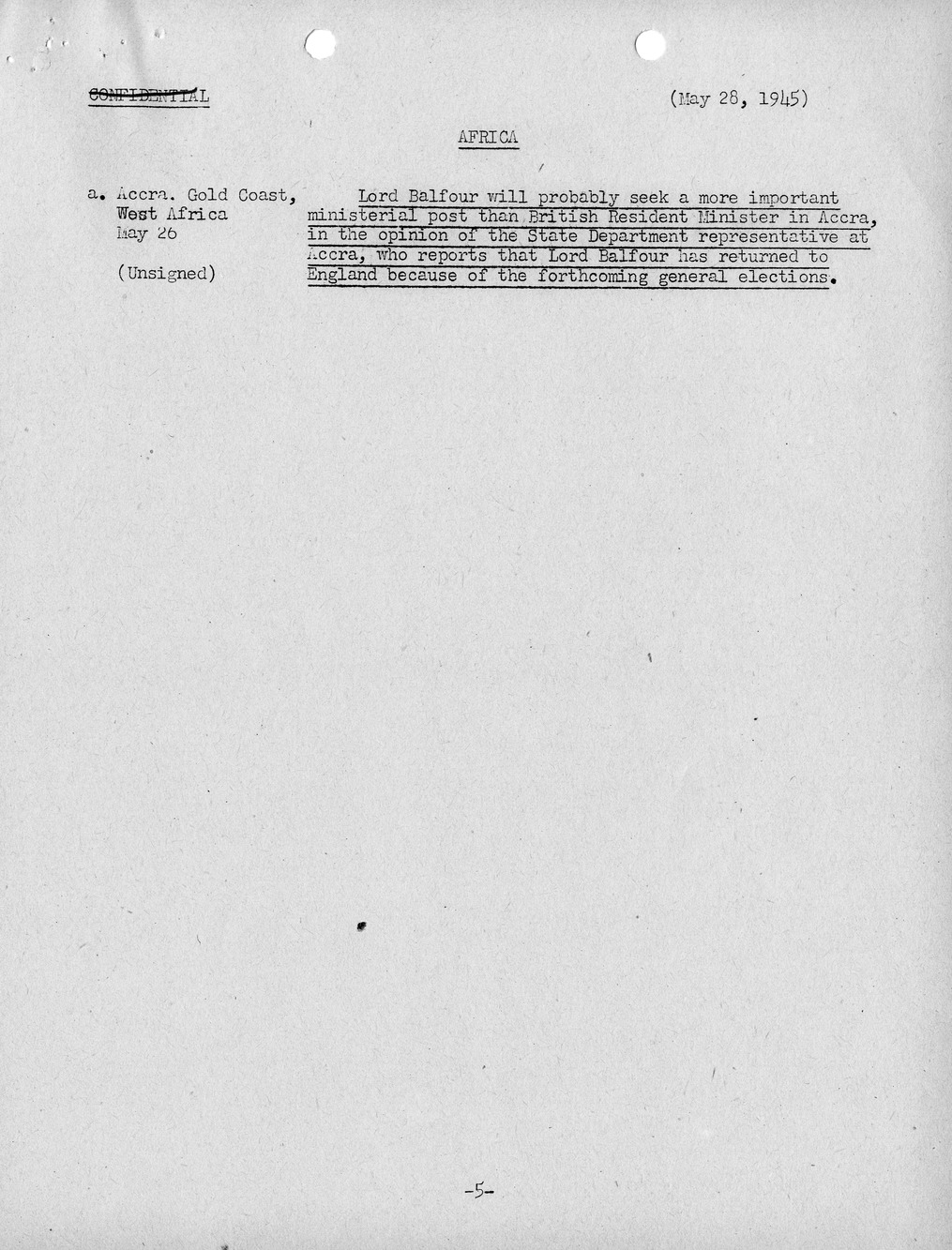 Brief of Telegrams of the Department of State Prepared by Division of Naval Intelligence