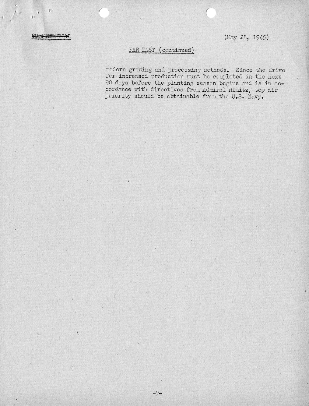 Brief of Telegrams of the Department of State Prepared by Division of Naval Intelligence