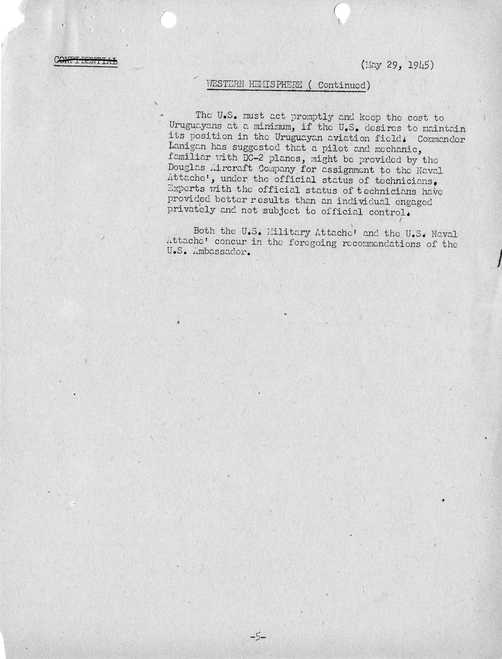 Brief of Telegrams of the Department of State Prepared by Division of Naval Intelligence