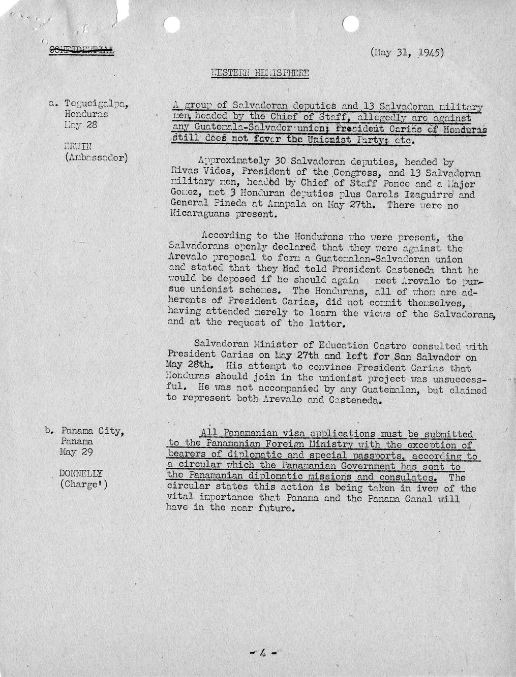 Brief of Telegrams of the Department of State Prepared by Division of Naval Intelligence