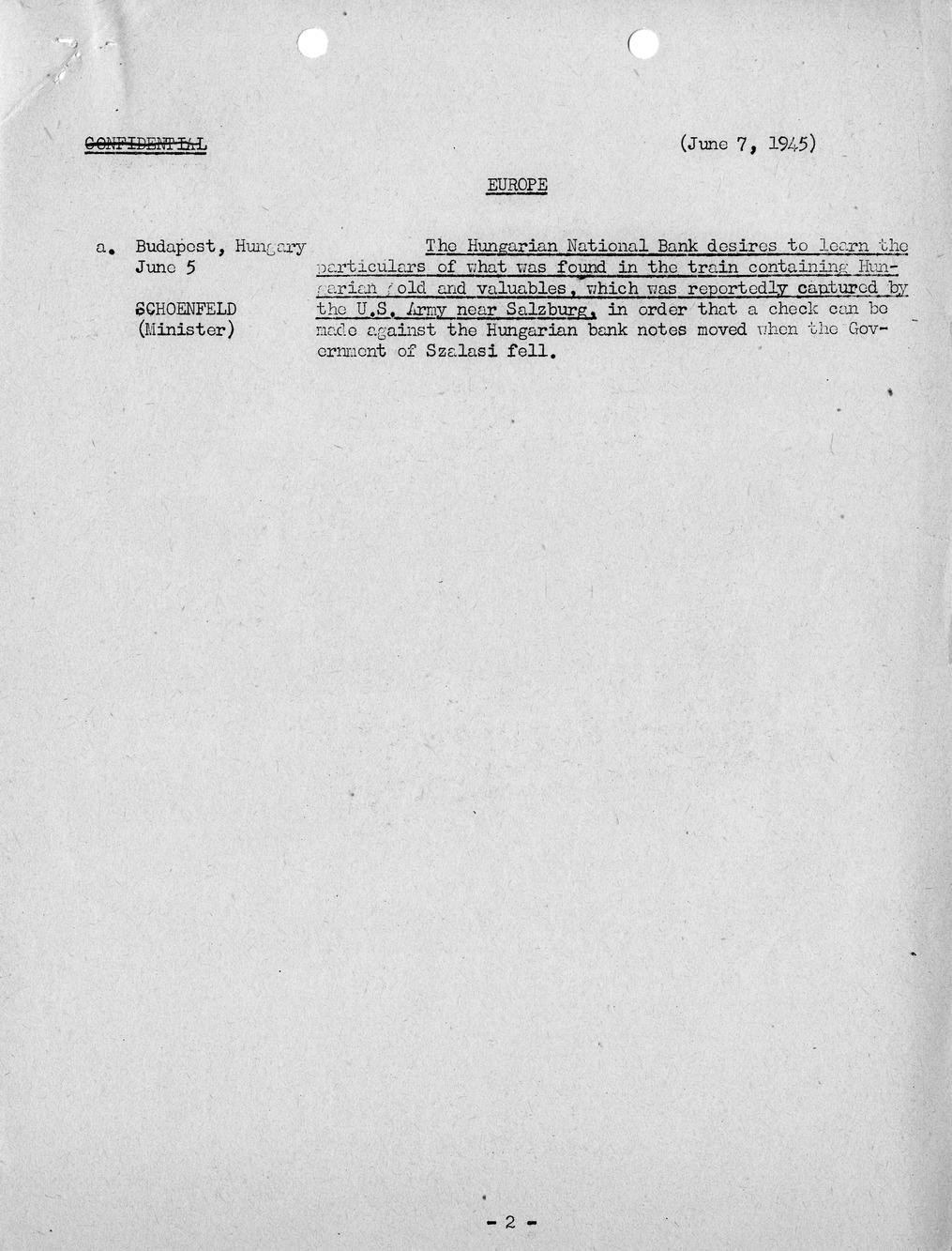 Brief of Telegrams of the Department of State Prepared by Division of Naval Intelligence