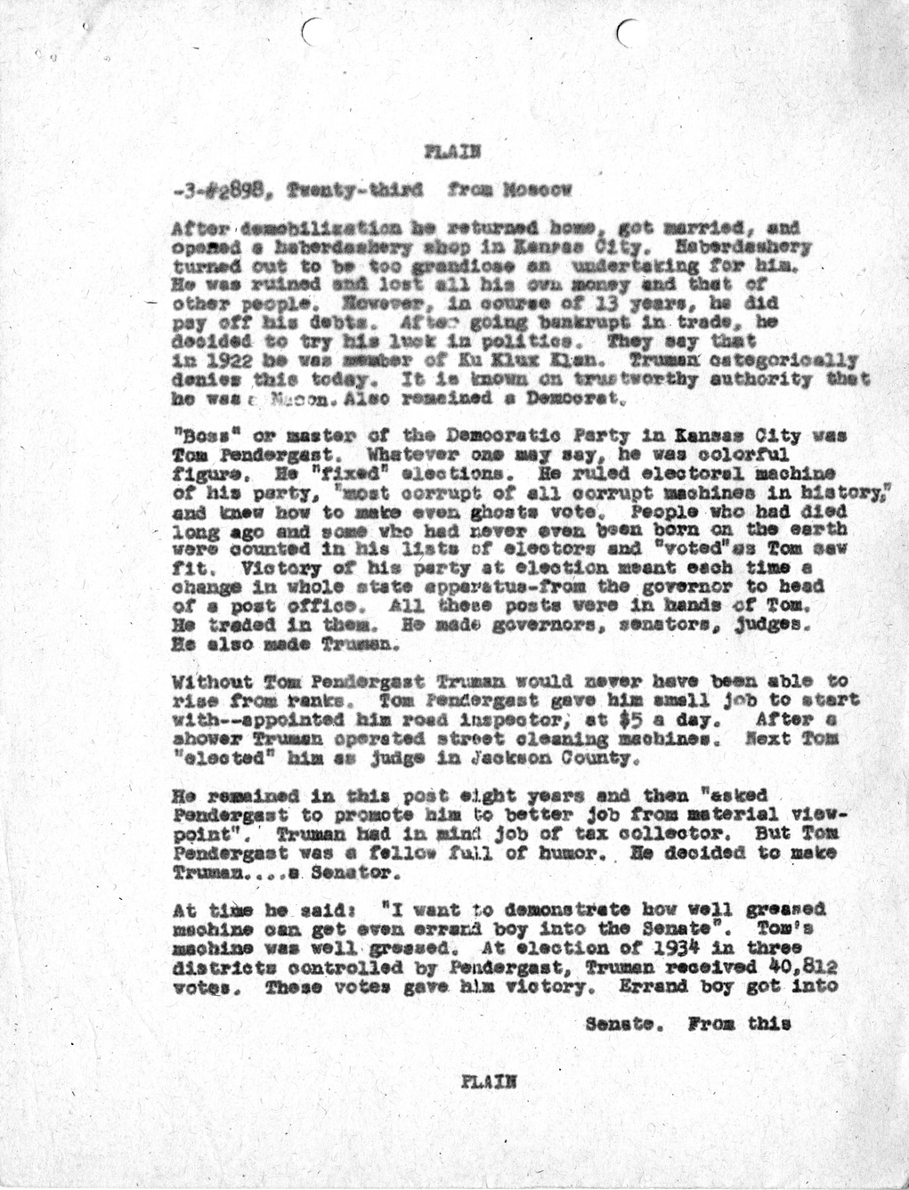 Telegram from United States Ambassador to the Soviet Union Walter Bedell Smith of Article from Soviet Literary Gazette