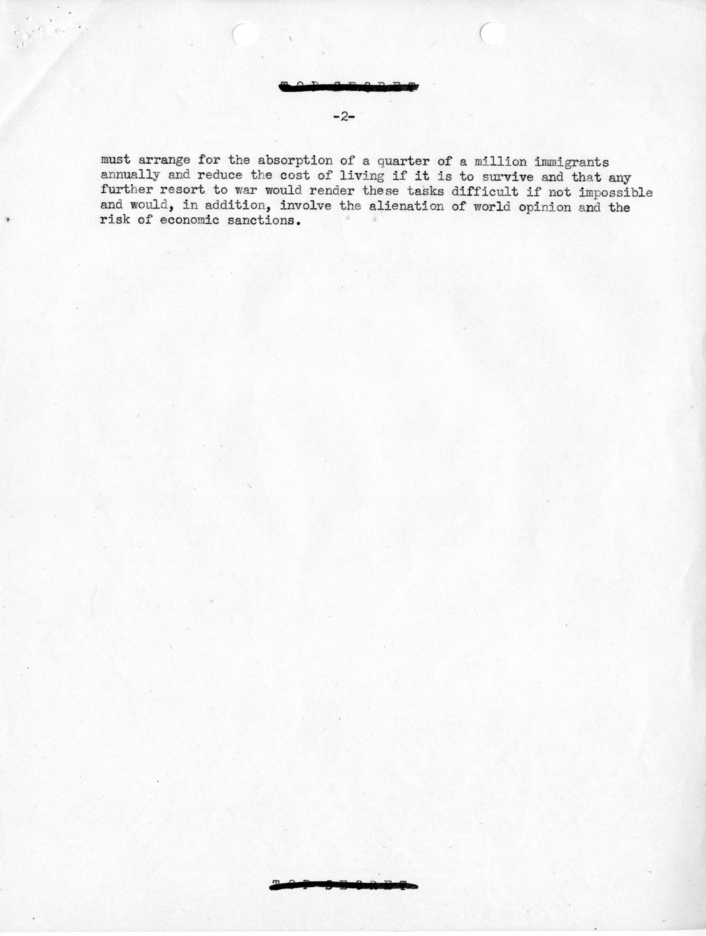 Memorandum, Department of State Summary of Telegrams