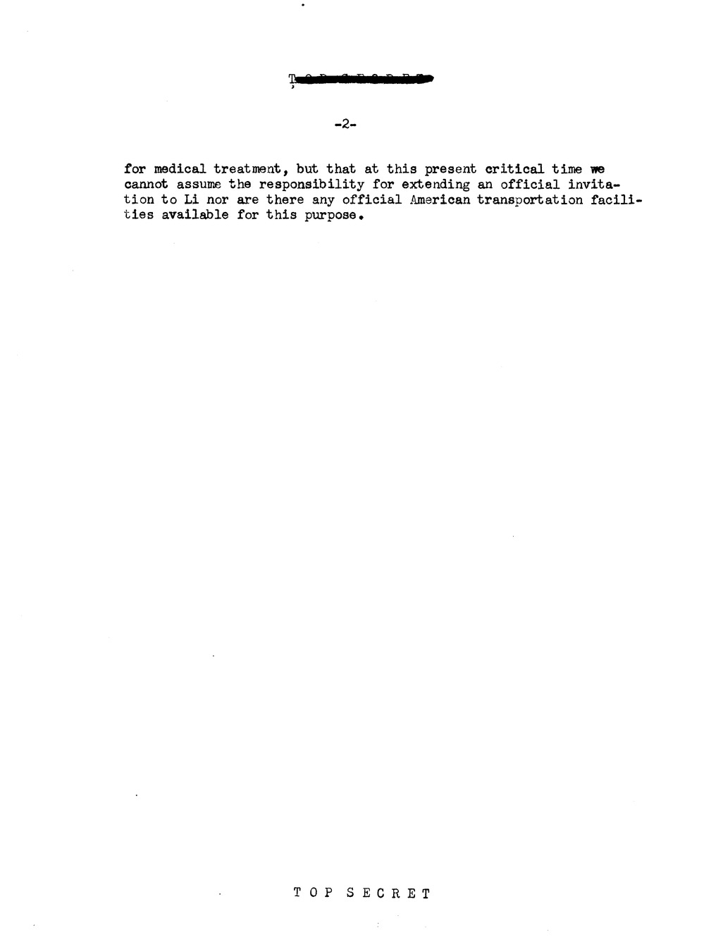 Memorandum, State Department Summary of Telegrams