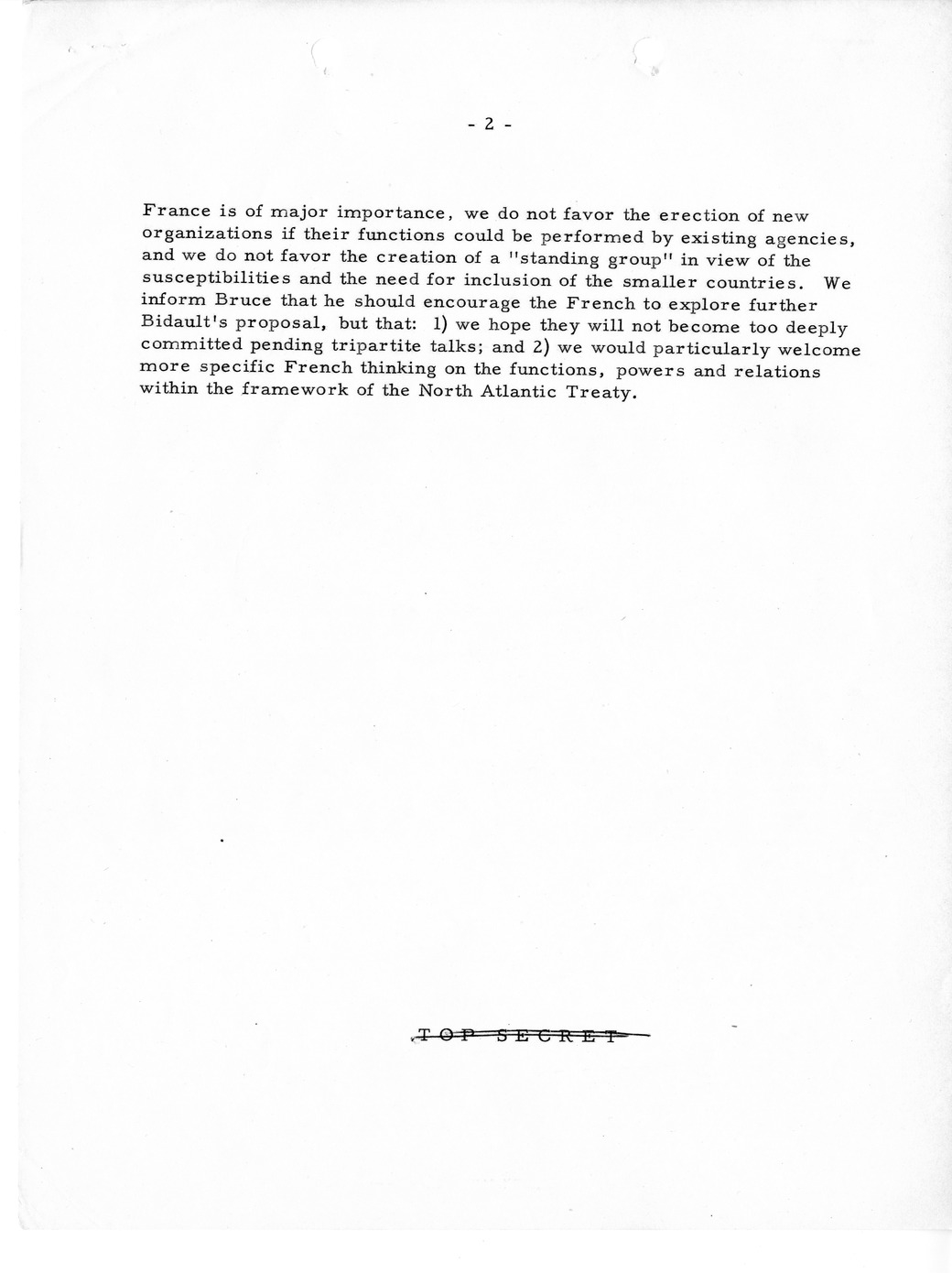 Memorandum, State Department Summary of Telegrams