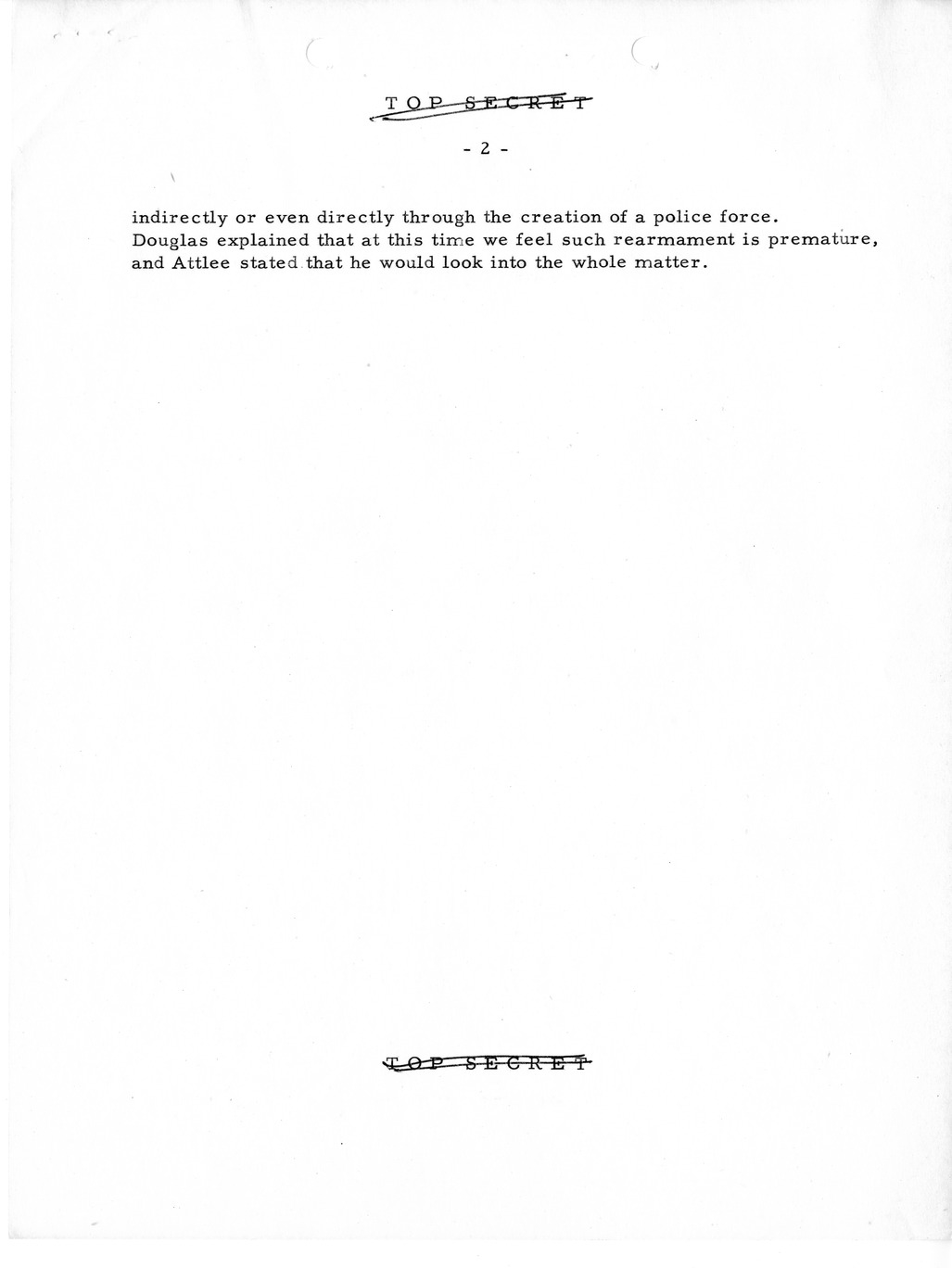 Memorandum, Department of State Summary of Telegrams
