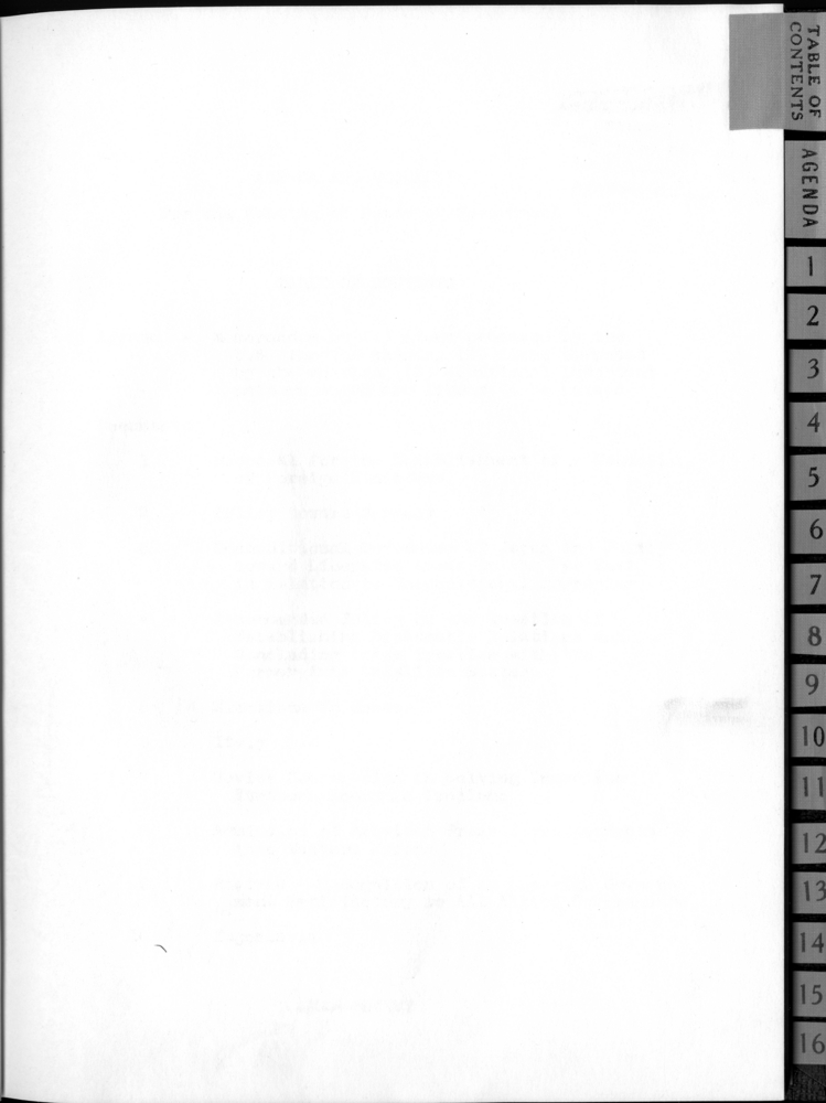 Cover, Table of Contents, and Agenda for the Berlin Conference: Agenda Proposed by the Department of State