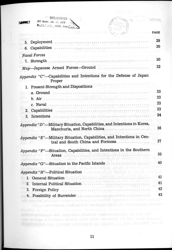 C.C.S. 643/3 - Estimate of the Enemy Situation