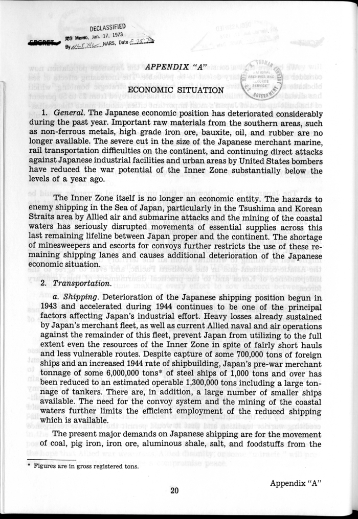 C.C.S. 643/3 - Estimate of the Enemy Situation