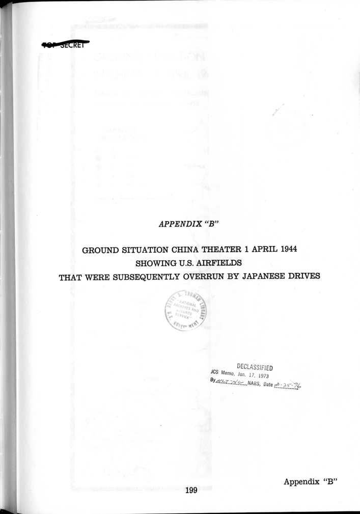 C.C.S. 893/1 - Progress Report on Operations in China, April 1944 Through June 1945