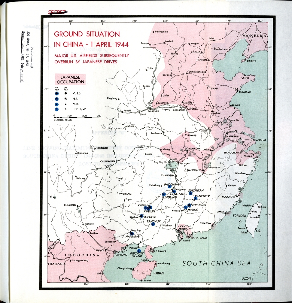 C.C.S. 893/1 - Progress Report on Operations in China, April 1944 Through June 1945