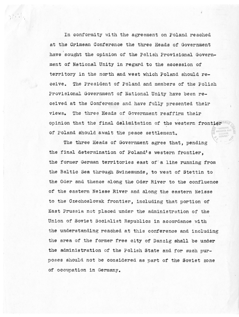 Minutes of Conversation Between President Harry S. Truman, Vyacheslav Molotov, Secretary of State James Byrnes, and Others