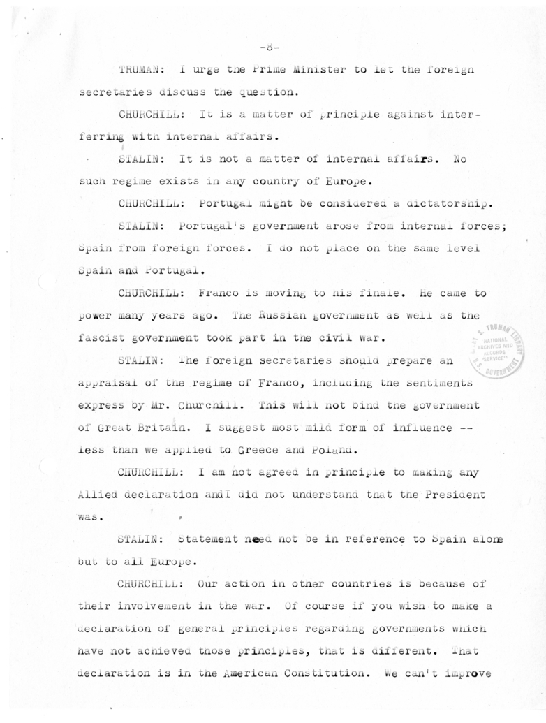 Minutes of the Third Meeting of Heads of Government