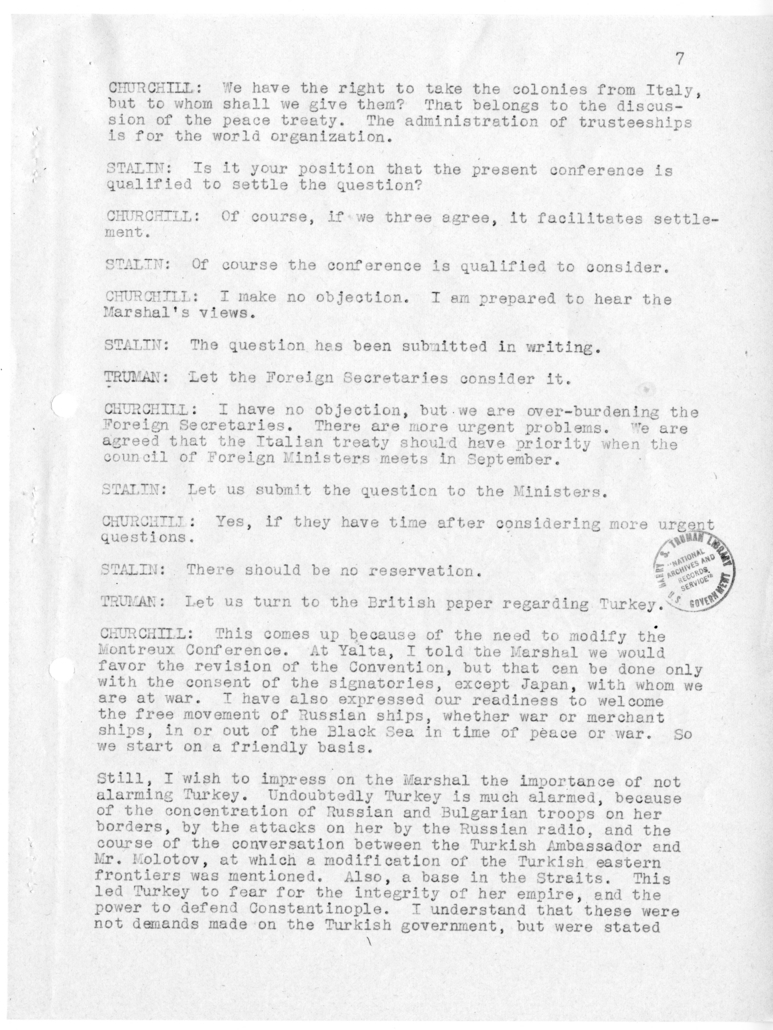 Minutes of the Sixth Meeting of Heads of Government