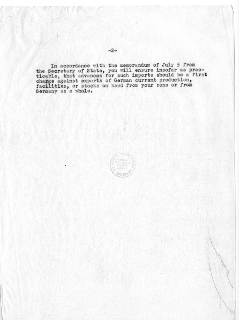 Memorandum to Secretary of War Henry L. Stimson