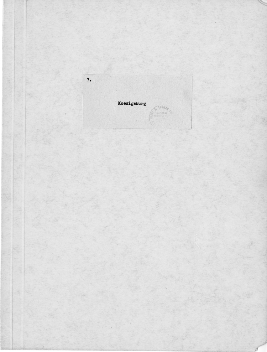 File Unit List - Koenigsberg