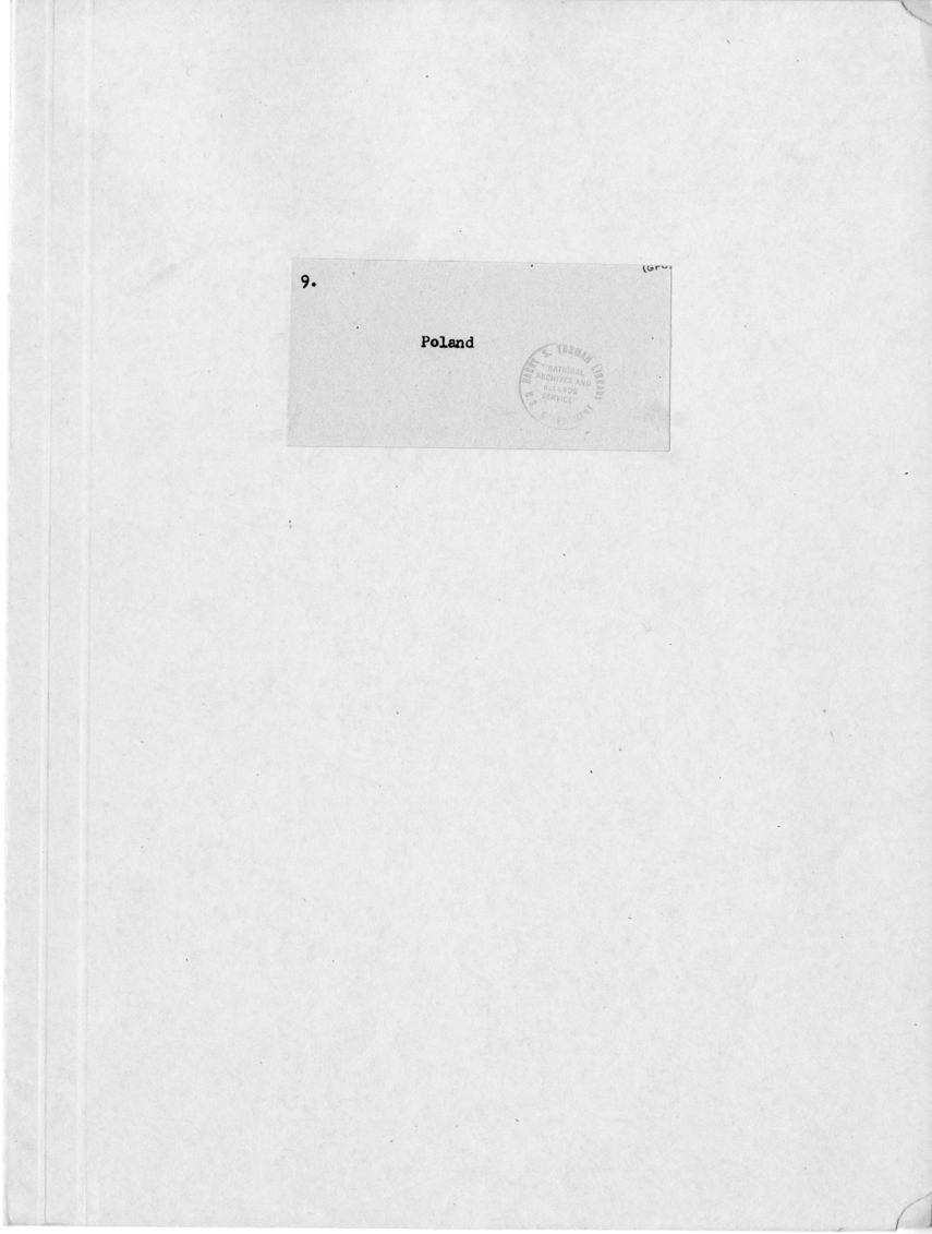 File Unit List - Miscellaneous Papers: Poland