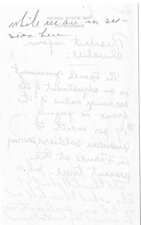 Handwritten Note to President Harry S. Truman and Reply by President Truman