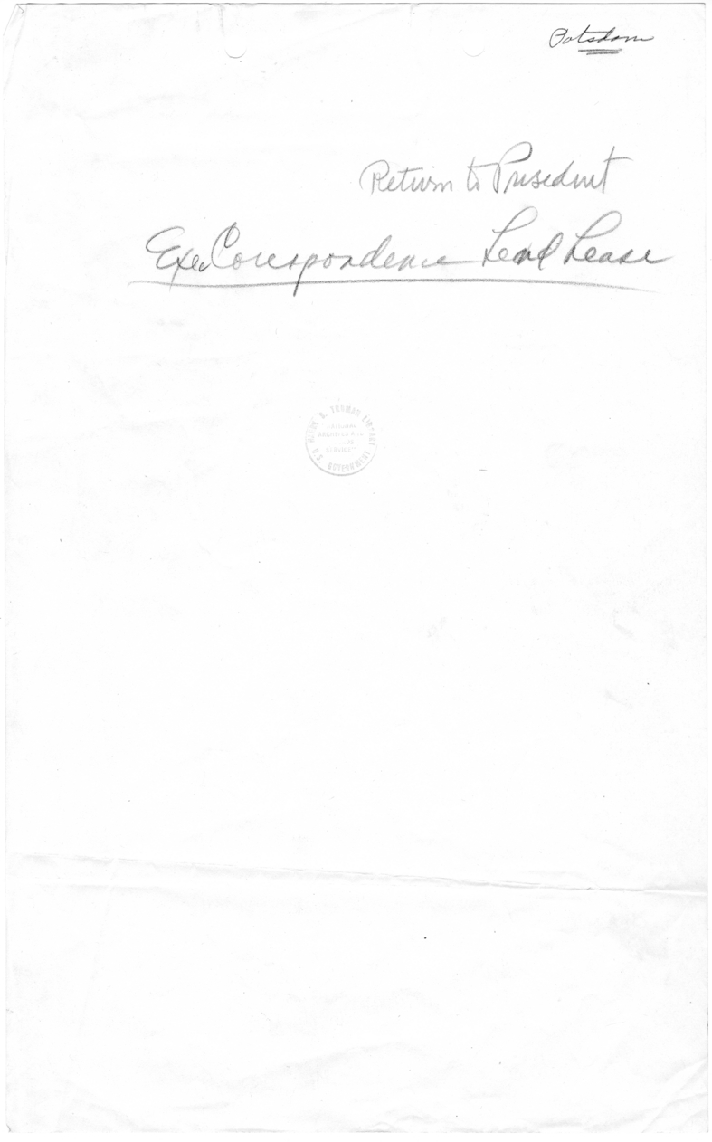 Lend-Lease - Hanrdwritten Cover Page for Executive Correspondence