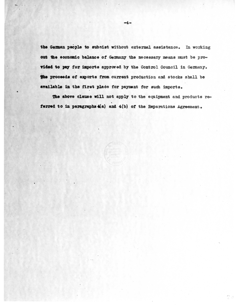 Revised Draft Communique of the Potsdam Conference