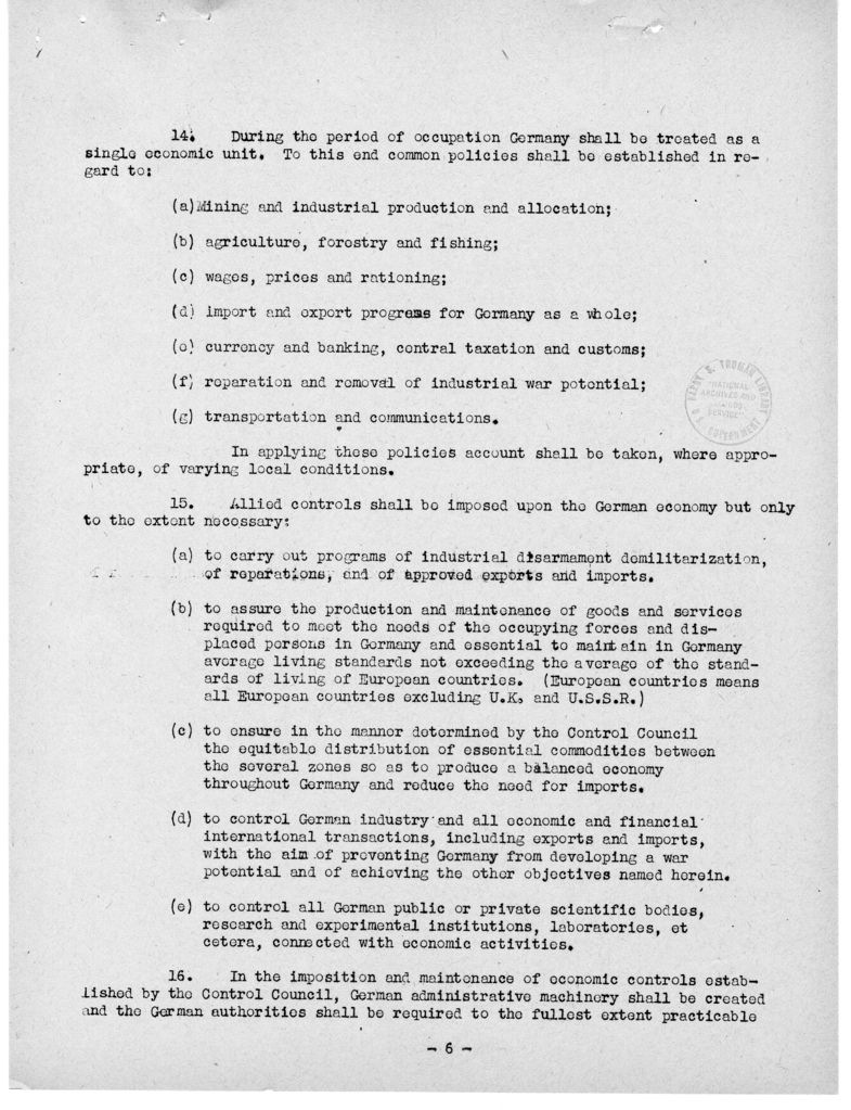 Protocol of the Proceedings of the Berlin Conference - Copies for Presidential Party, Copy #2