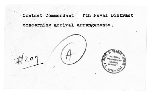 Memorandum from James J. Rowley to George C. Drescher [207]