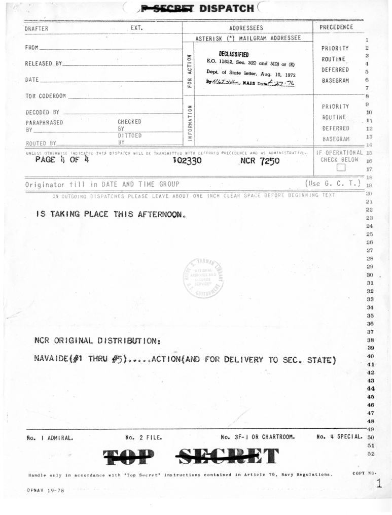Memorandum from Averell Harriman to President Harry S. Truman and Secretary of State James Byrnes [MR-OUT-90]