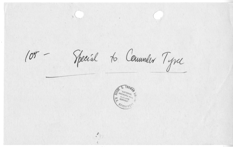 Note for Commander John Tyree