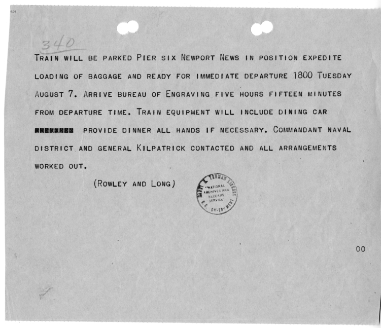 Message from James Rowley and Dewey Long