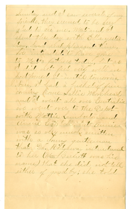 Letter from Mary Martha Truman to Nancy Bentley