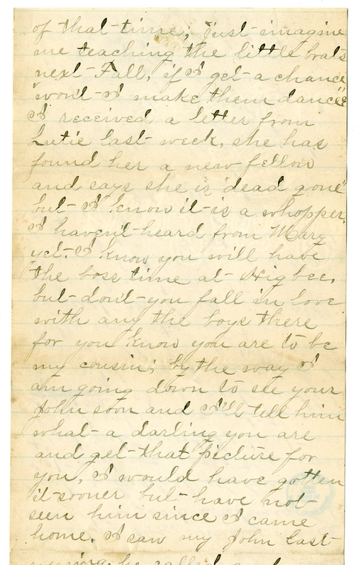 Letter from Mary Martha Truman to Nancy Bentley