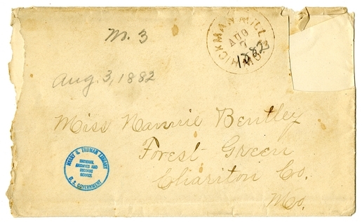 Letter from Mary Martha Truman to Nancy Bentley