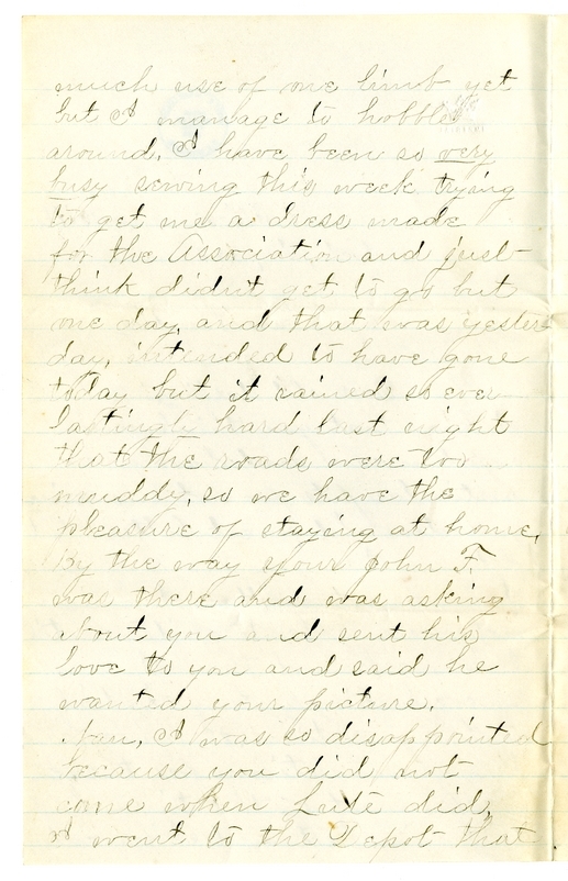 Letter from Mary Martha Truman to Nancy Bentley