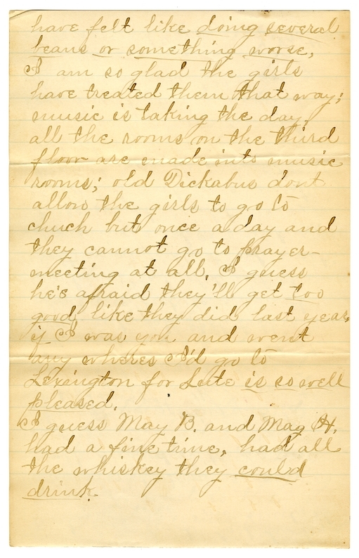 Letter from Mary Martha Truman to Nancy Bentley