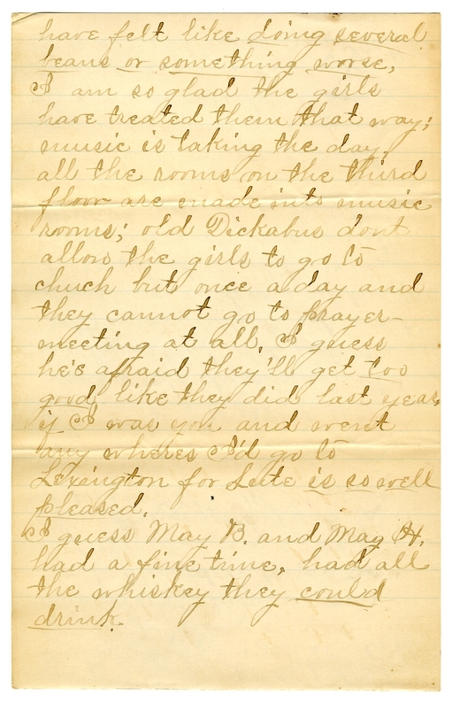 Letter from Mary Martha Truman to Nancy Bentley