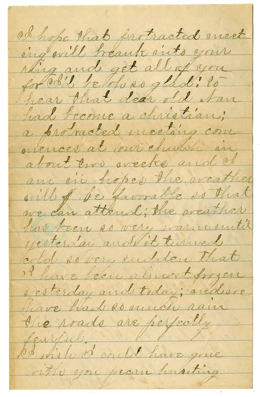 Letter from Mary Martha Truman to Nancy Bentley