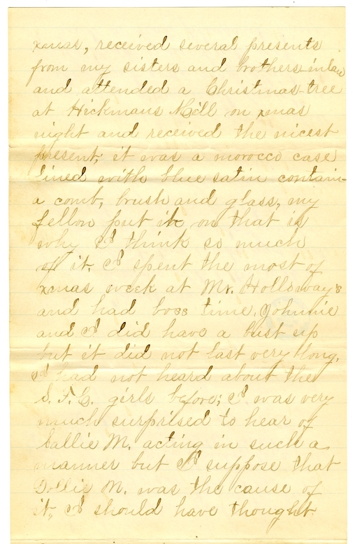 Letter from Mary Martha Truman to Nancy Bentley