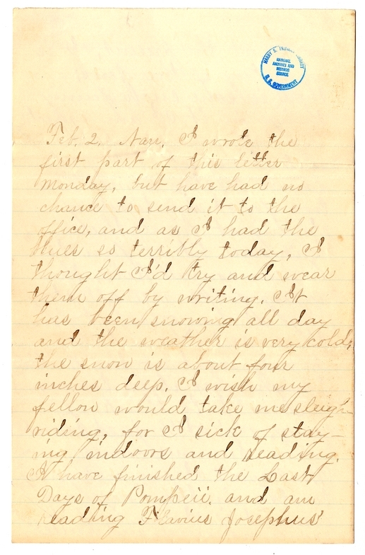 Letter from Mary Martha Truman to Nancy Bentley