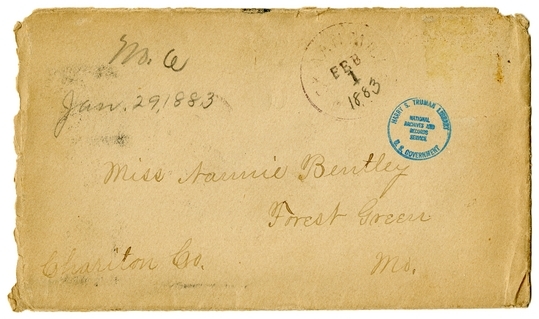 Letter from Mary Martha Truman to Nancy Bentley