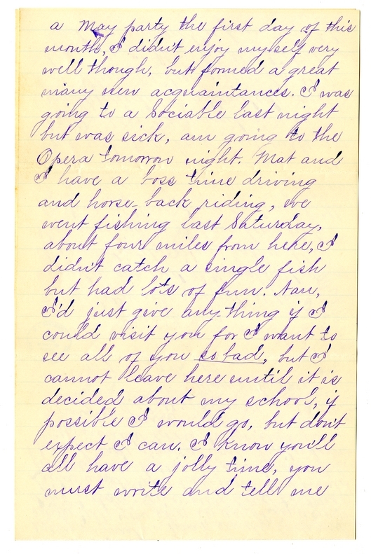 Letter from Mary Martha Truman to Nancy Bentley