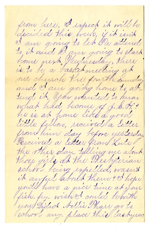 Letter from Mary Martha Truman to Nancy Bentley