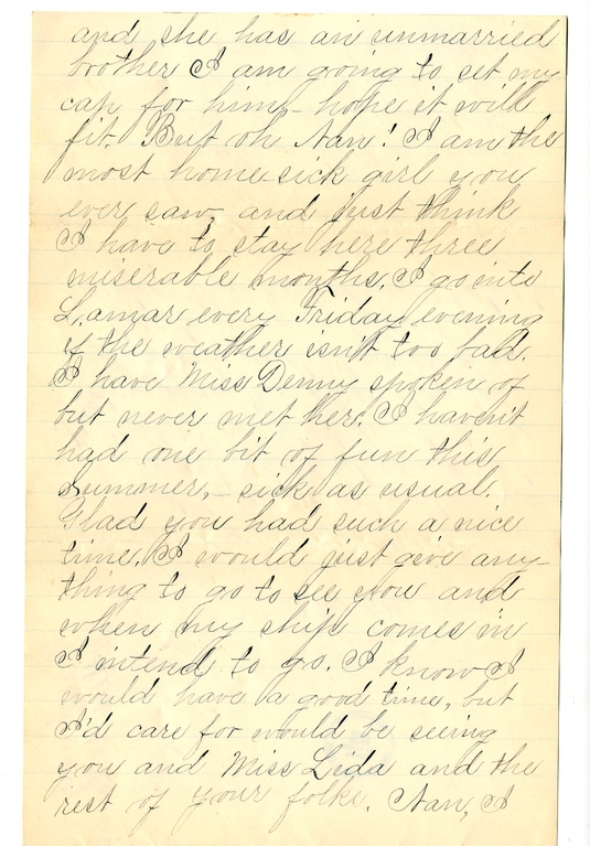 Letter from Mary Martha Truman to Nancy Bentley