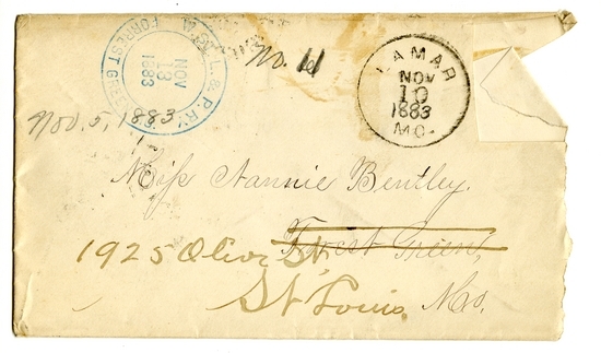 Letter from Mary Martha Truman to Nancy Bentley