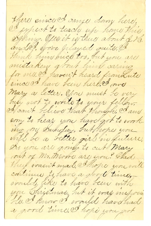 Letter from Mary Martha Truman to Nancy Bentley