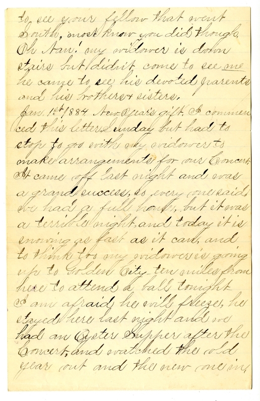 Letter from Mary Martha Truman to Nancy Bentley